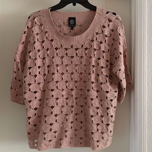 BOBEAU- Rose Knit Blouse with Cami- XL